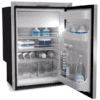 Réfrigérateur 12 volt Vitrifrigo C115IXD4X-1 en acier inoxydable encastrable pour bateau, camion et Véhicule récréatif